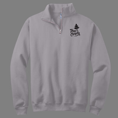 Logo - NuBlend ® 1/4 Zip Cadet Collar Sweatshirt  Thumbnail
