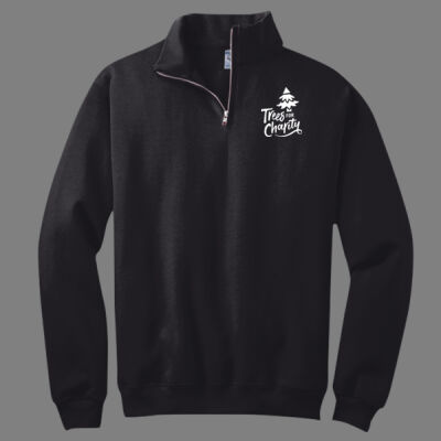 Logo - NuBlend ® 1/4 Zip Cadet Collar Sweatshirt Thumbnail