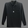 Long Sleeve Silk Touch Polo with Pocket Thumbnail