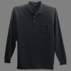 Long Sleeve Silk Touch Polo with Pocket Thumbnail