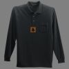 Long Sleeve Silk Touch Polo with Pocket Thumbnail