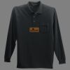 Long Sleeve Silk Touch Polo with Pocket Thumbnail